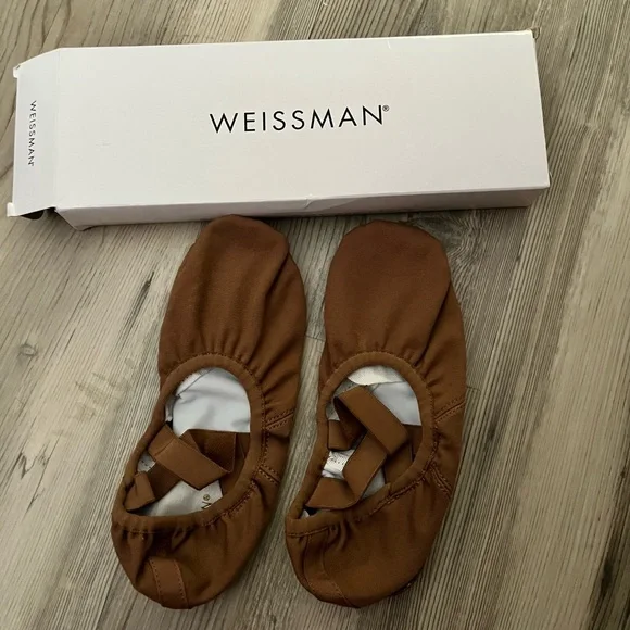 Weissman Brown Ballet Shoes - Picture 1 of 4